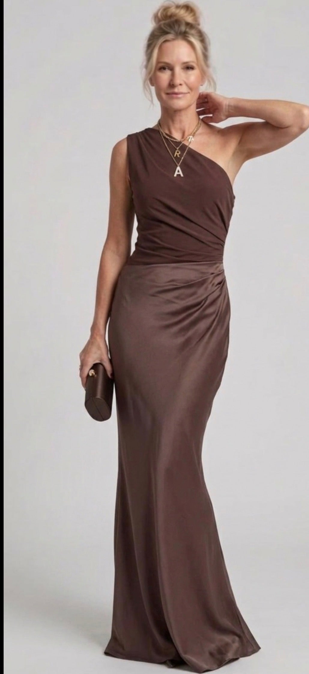 Mason Whitman™ | Maxi Dress with a Guilt in Satin