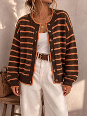 Mabel | Striped Knit Cardigan