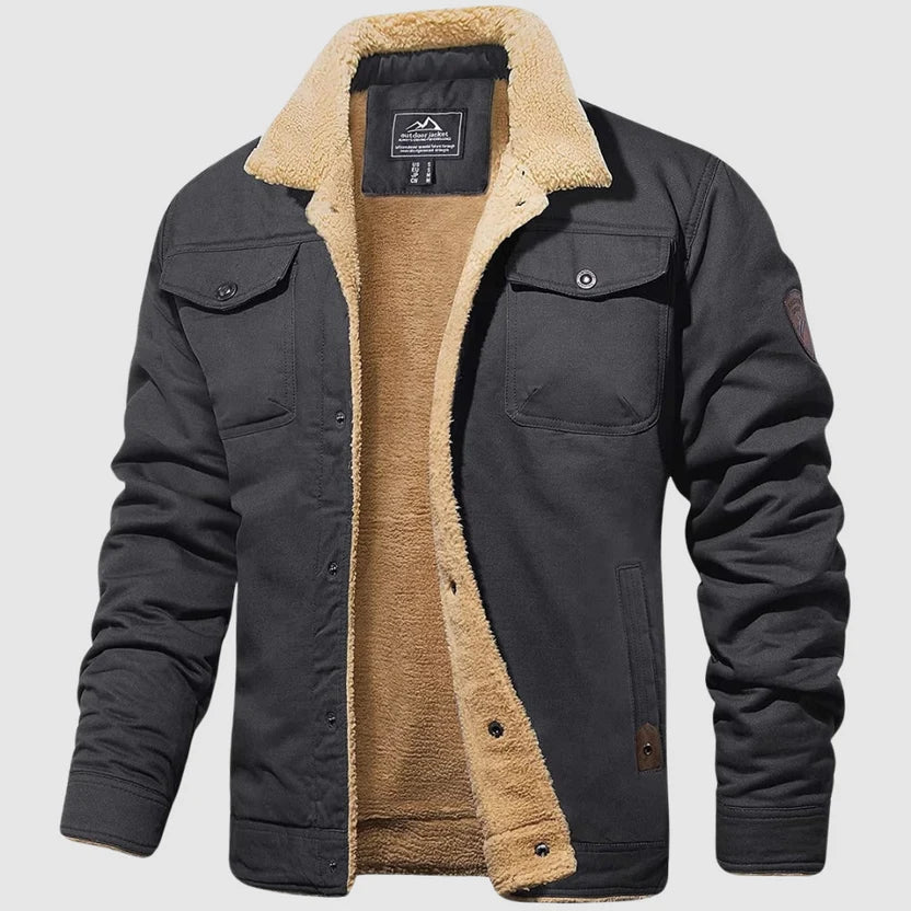 Sawyer | Plush-Collar Bomber Jacket