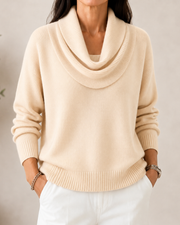 Caralina | Elegant Cowl Neck Knit Jumper