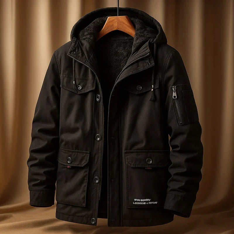 Garrett | Hooded Utility Jacket