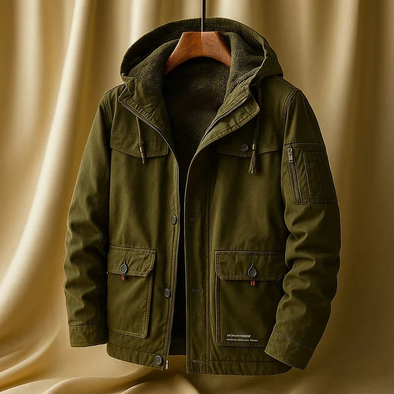 Garrett | Hooded Utility Jacket