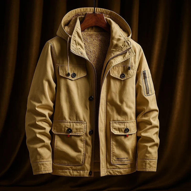 Garrett | Hooded Utility Jacket