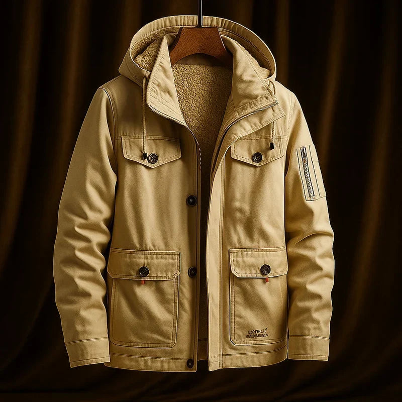 Garrett | Hooded Utility Jacket