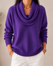 Caralina | Elegant Cowl Neck Knit Jumper