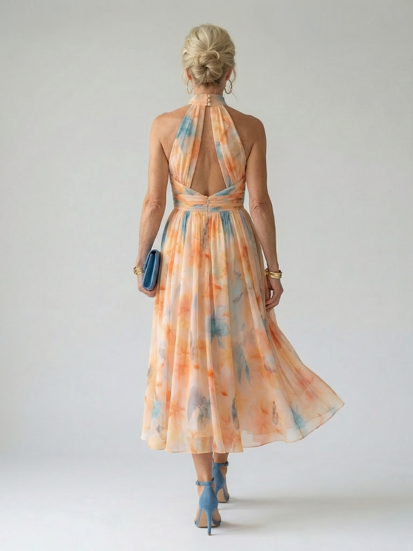 Mason Whitman™ | Soft Halter Midi Dress