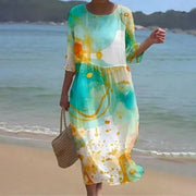 Keely | Sunset Flower Dress