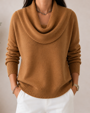 Caralina | Elegant Cowl Neck Knit Jumper