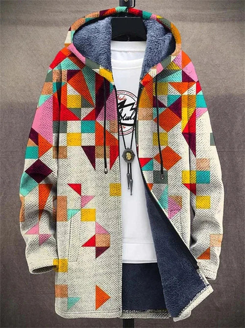Adriana | Art-Inspired Hooded Cardigan