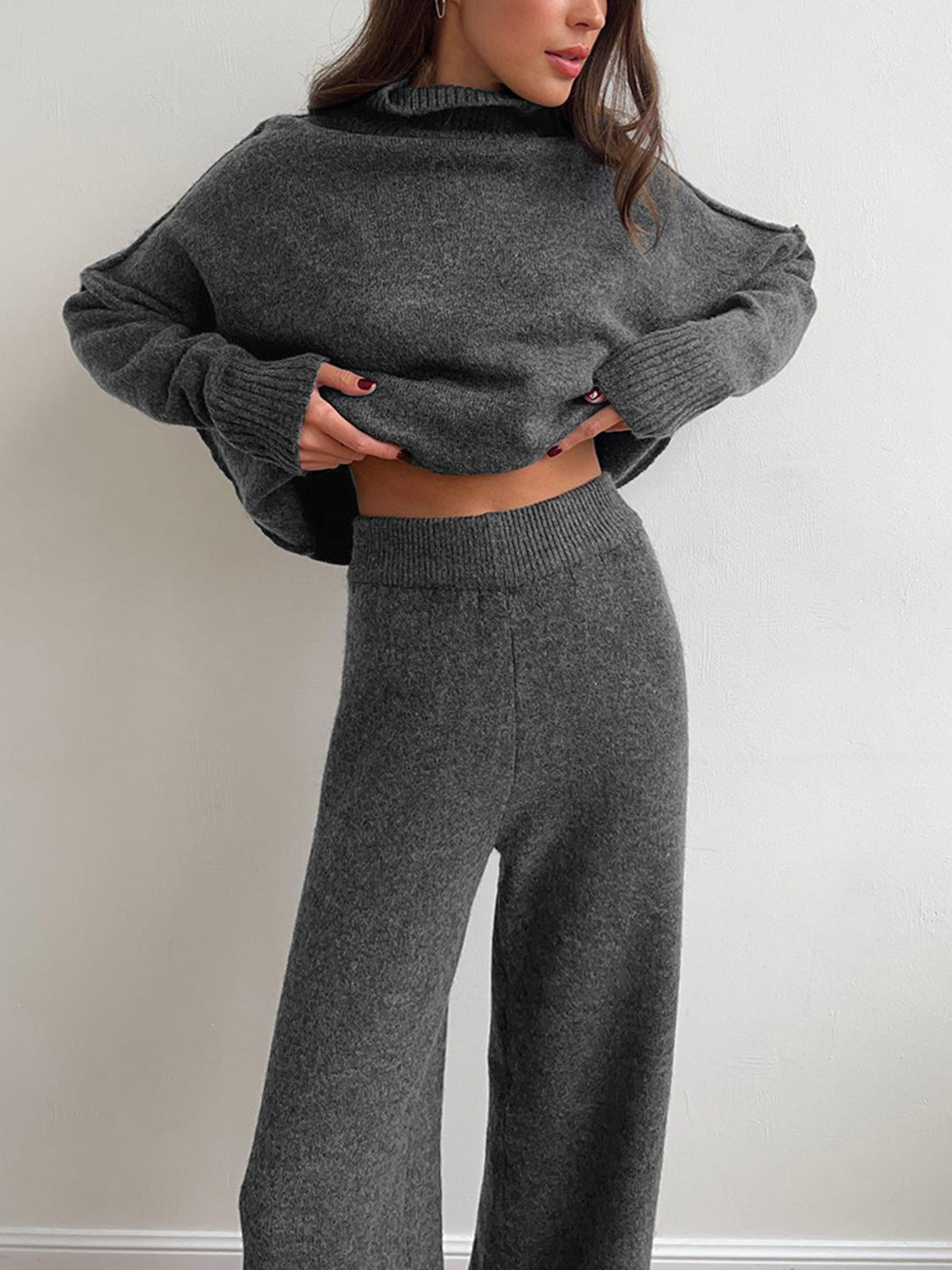 Teresa - Soft Knit Turtleneck Lounge Set