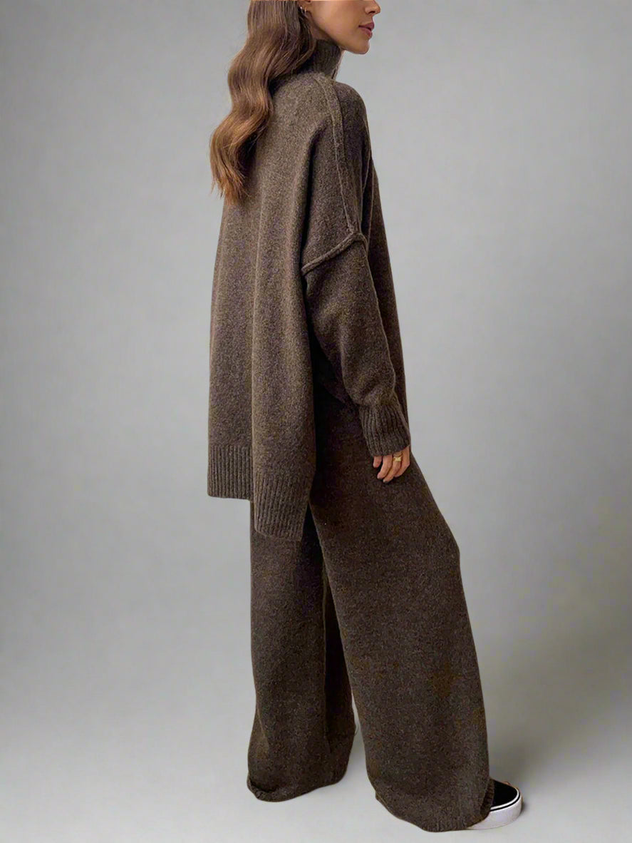 Teresa - Soft Knit Turtleneck Lounge Set