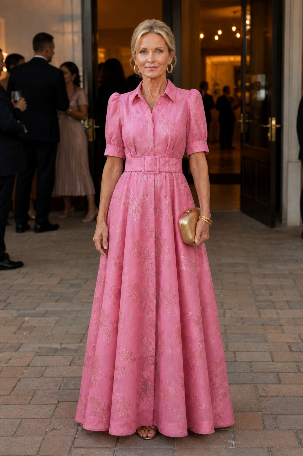 Mason Whitman™ | Belted Floral Maxi Dress