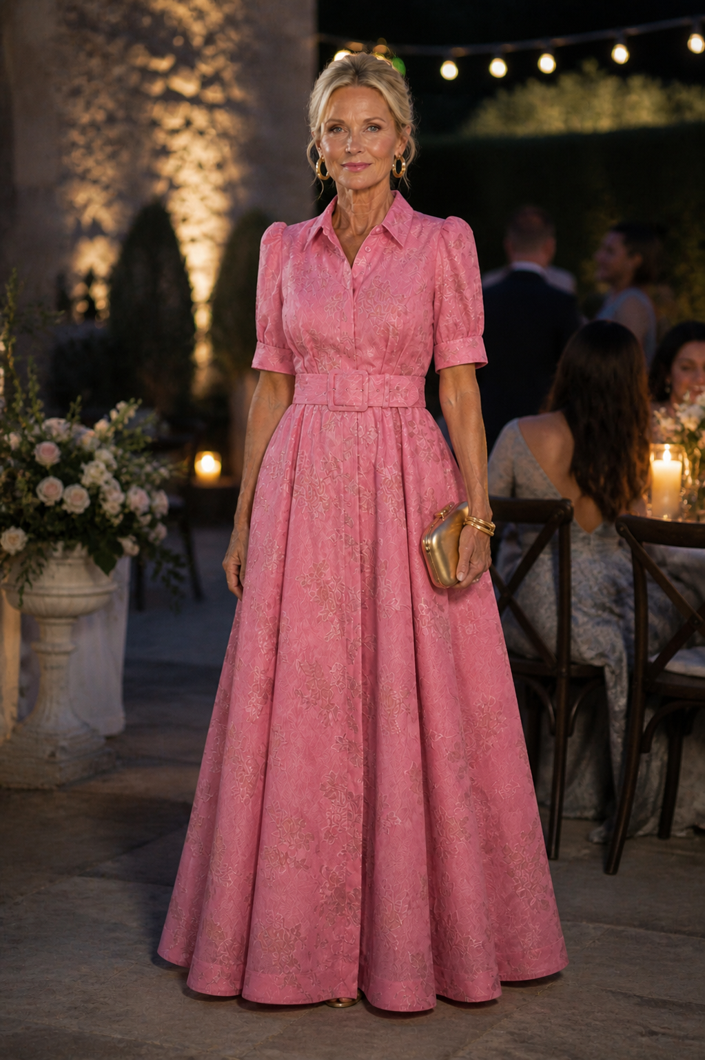 Mason Whitman™ | Belted Floral Maxi Dress