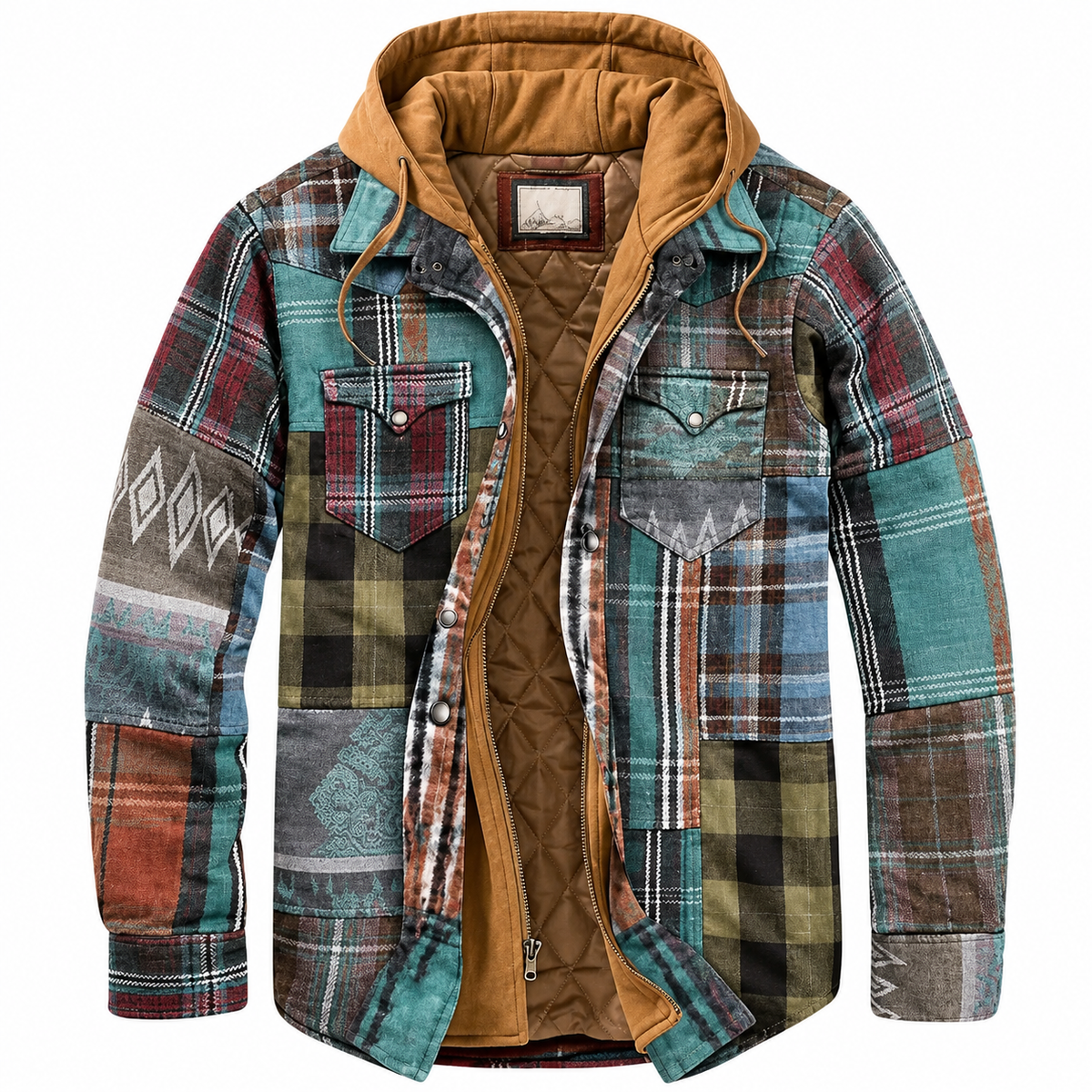 Harlan | Plaid Hooded Shirt Jacket