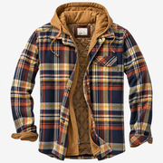 Harlan | Plaid Hooded Shirt Jacket