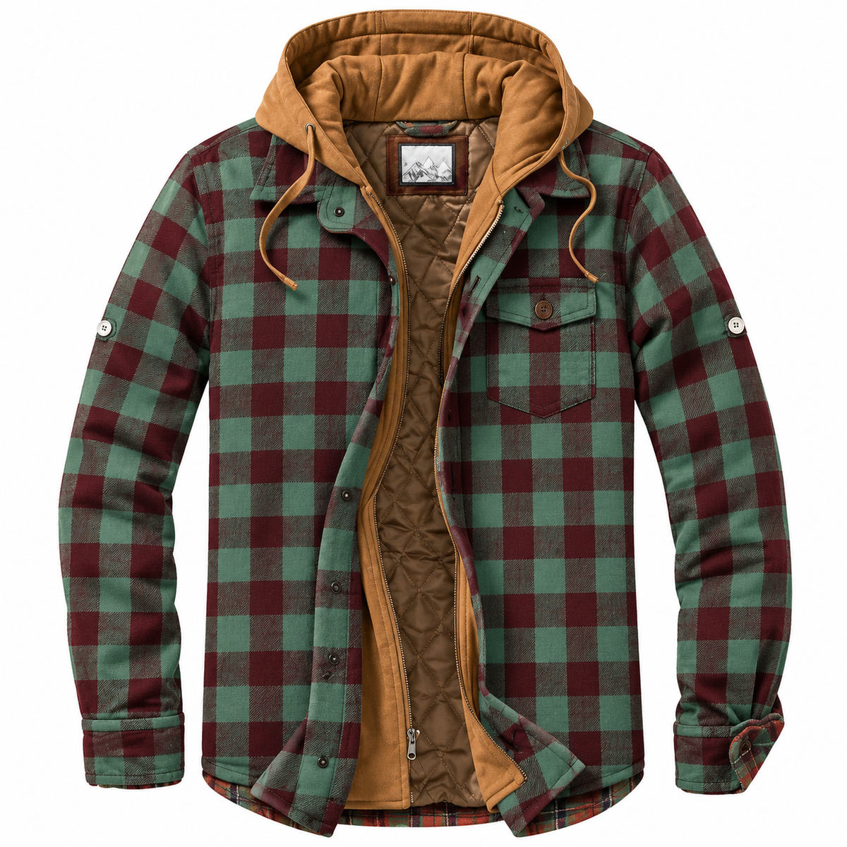 Harlan | Plaid Hooded Shirt Jacket