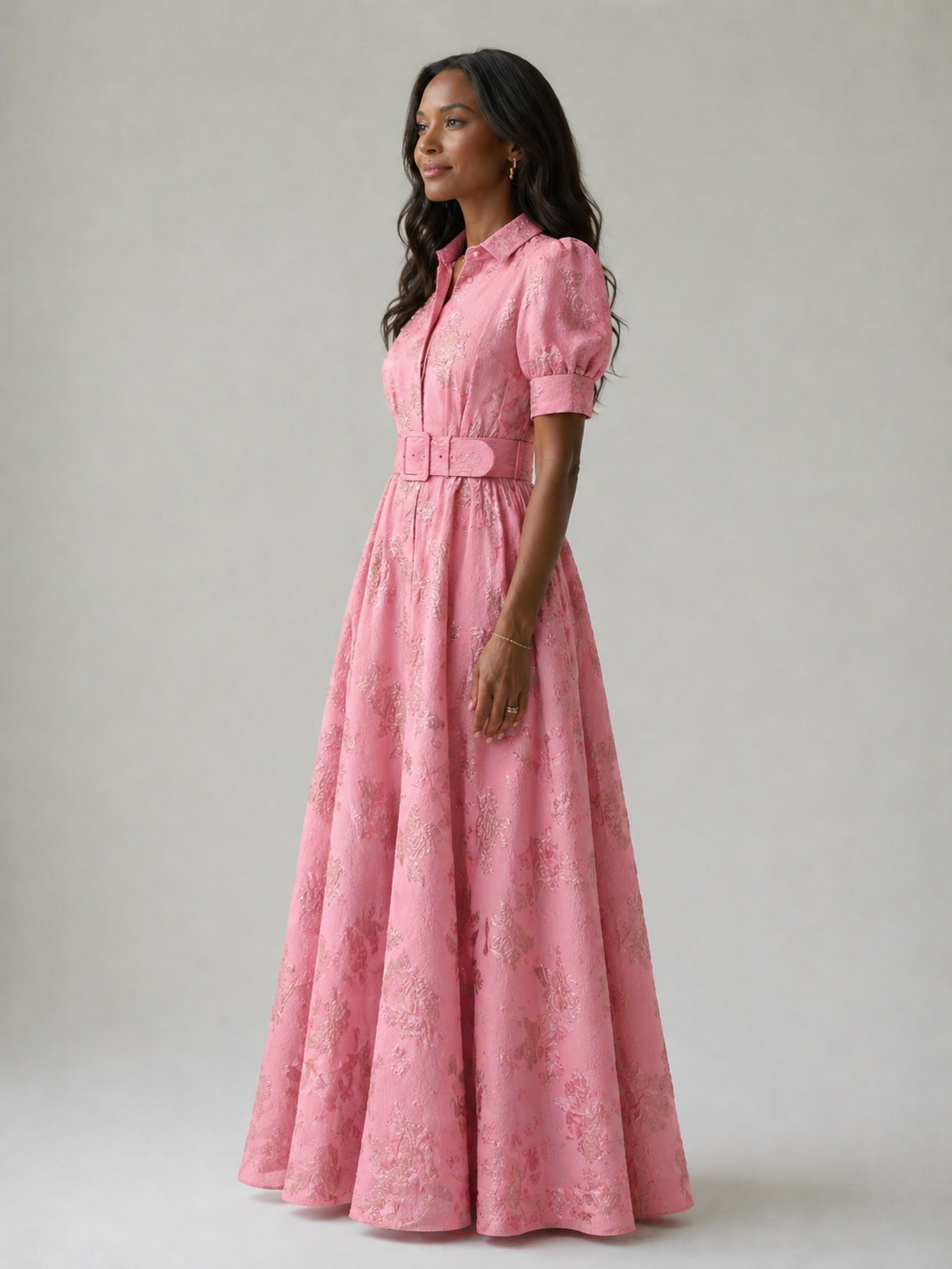Mason Whitman™ | Belted Floral Maxi Dress