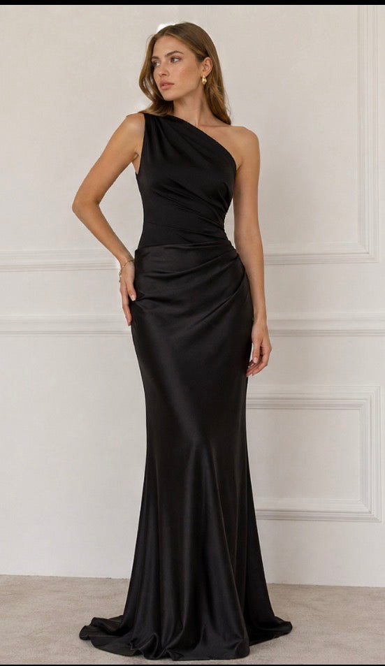 Mason Whitman™ | Maxi Dress with a Guilt in Satin