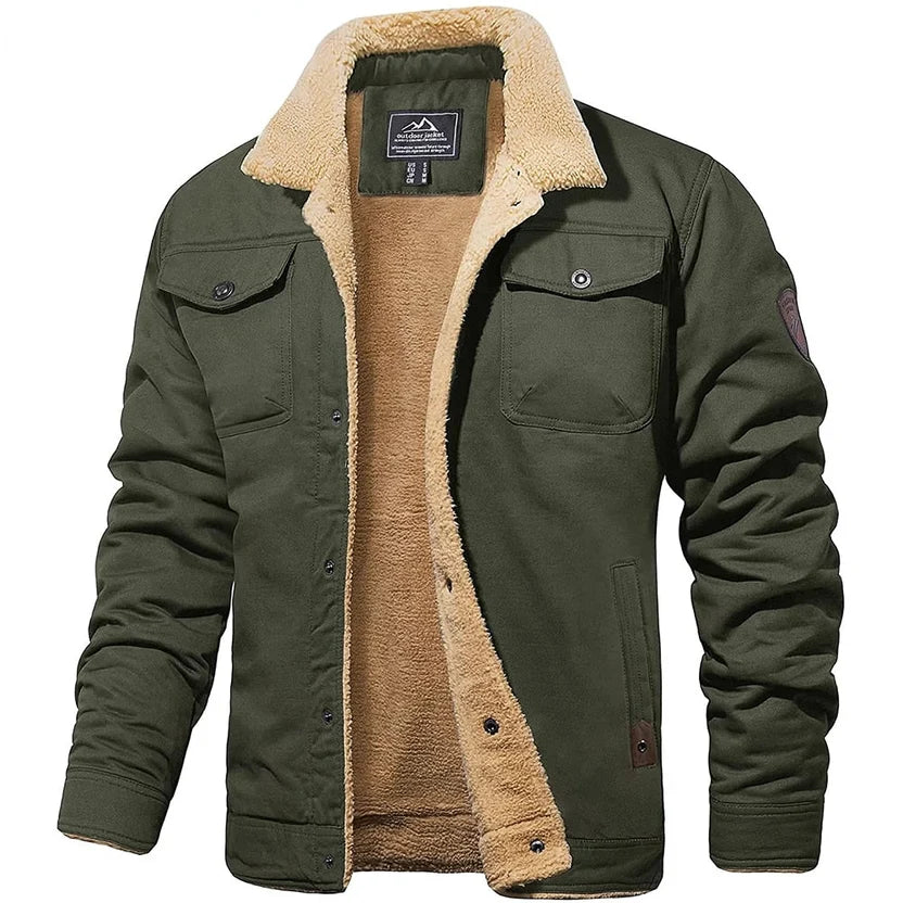 Sawyer | Plush-Collar Bomber Jacket