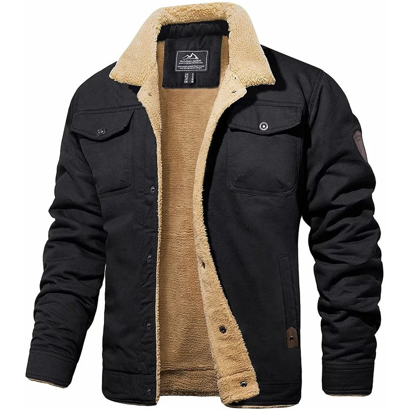 Sawyer | Plush-Collar Bomber Jacket