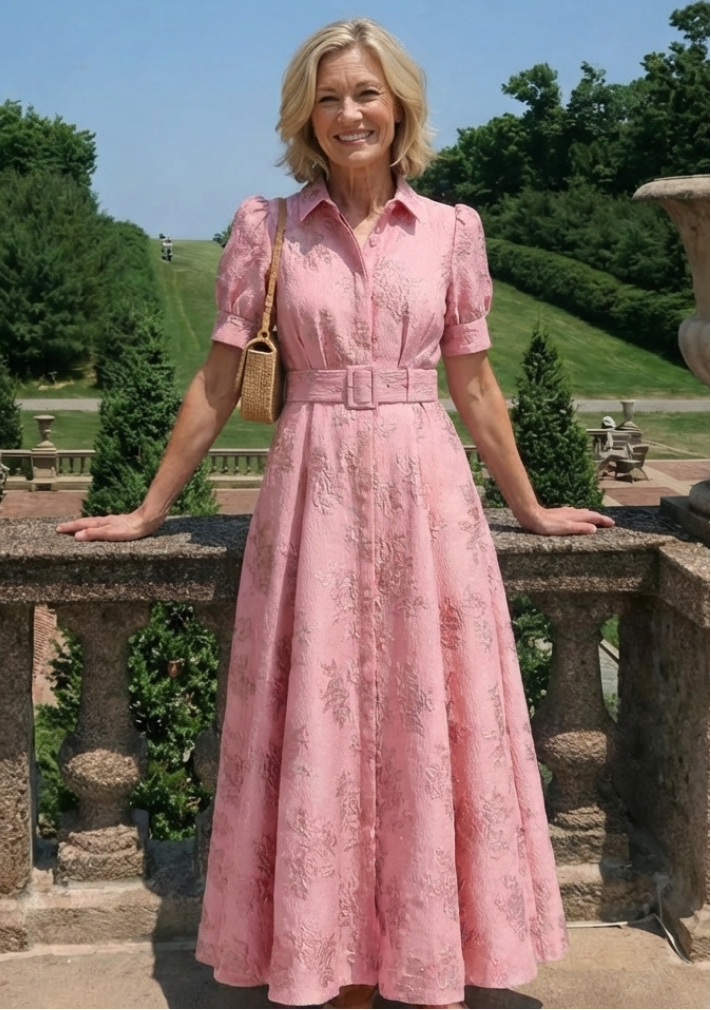 Mason Whitman™ | Belted Floral Maxi Dress
