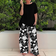 Long Sleeve Top and Trouser Two-Piece Set