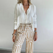 Diana - Two-Piece Top and Trouser Coordinated Set