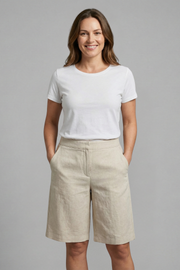 Women’s High Waisted Tailored Summer Shorts Relaxed Everyday Fit