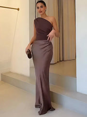 Mason Whitman™ | Maxi Dress with a Guilt in Satin