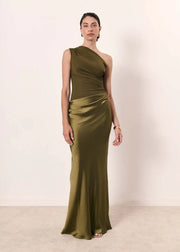 Mason Whitman™ | Maxi Dress with a Guilt in Satin