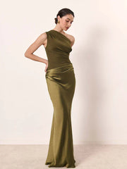 Mason Whitman™ | Maxi Dress with a Guilt in Satin