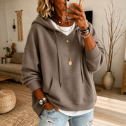 Estelle | Taupe Oversized Hooded Sweater