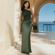 Mason Whitman™ | Maxi Dress with a Guilt in Satin