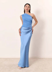 Mason Whitman™ | Maxi Dress with a Guilt in Satin