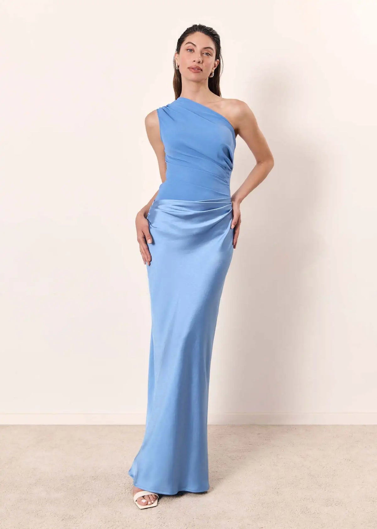 Mason Whitman™ | Maxi Dress with a Guilt in Satin