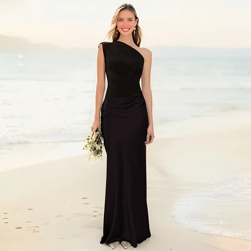 Mason Whitman™ | Maxi Dress with a Guilt in Satin