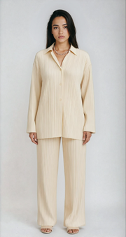 Bella - Oversized Pleated Two-Piece Lounge Set