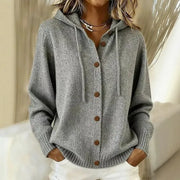 Goldie Hooded Button Cardigan