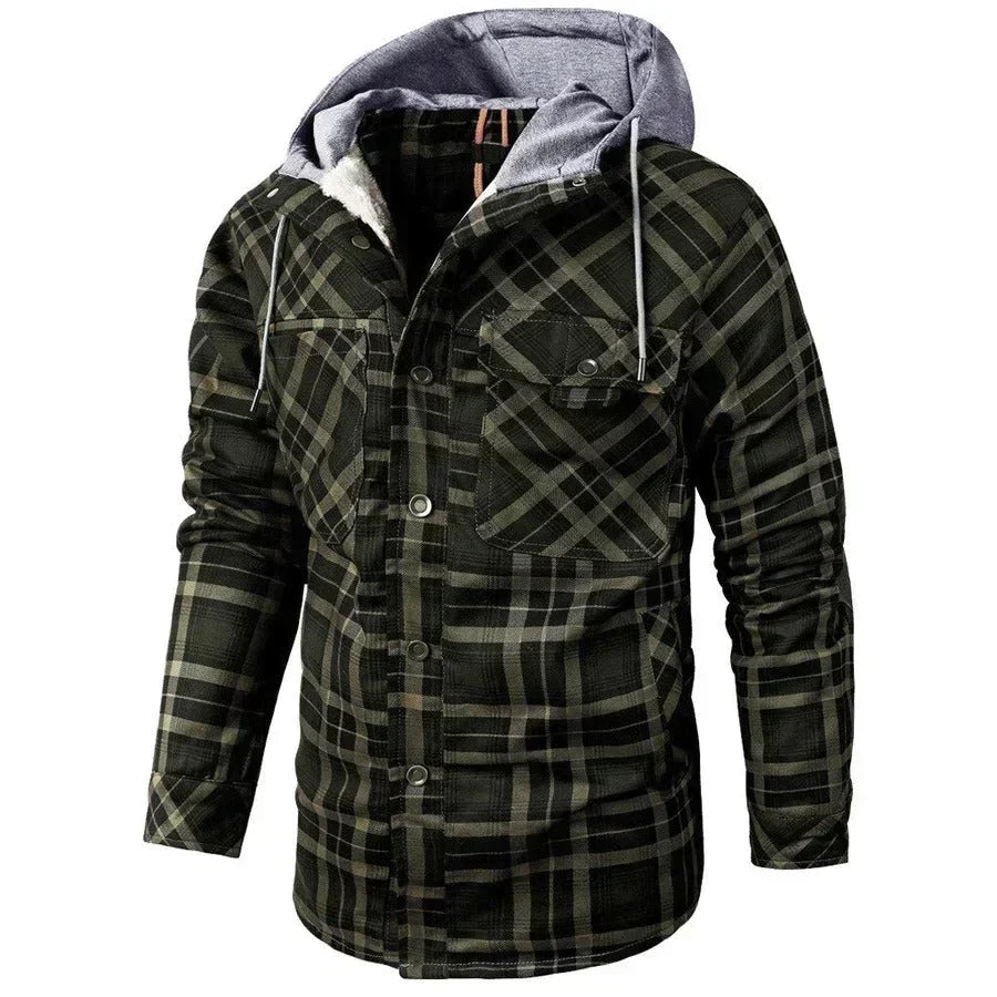 Colton | Checkered Hooded Jacket