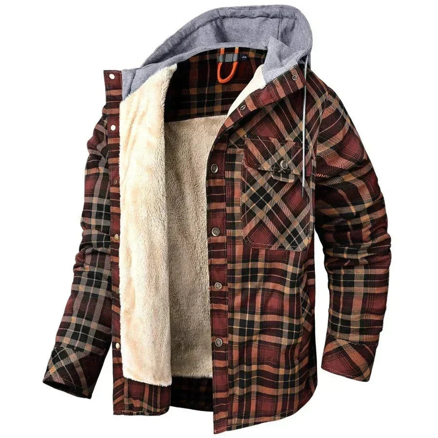 Colton | Checkered Hooded Jacket