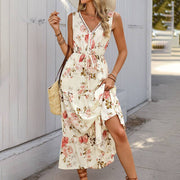 Floral Sleeveless Maxi Dress
