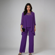 Iva | Elegant Beaded Three-Piece Set