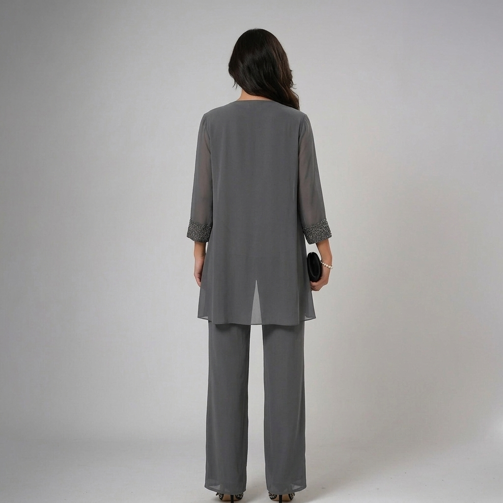 Iva | Elegant Beaded Three-Piece Set