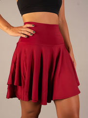 Women’s Active Skort High Waist Flared Sports Skirt