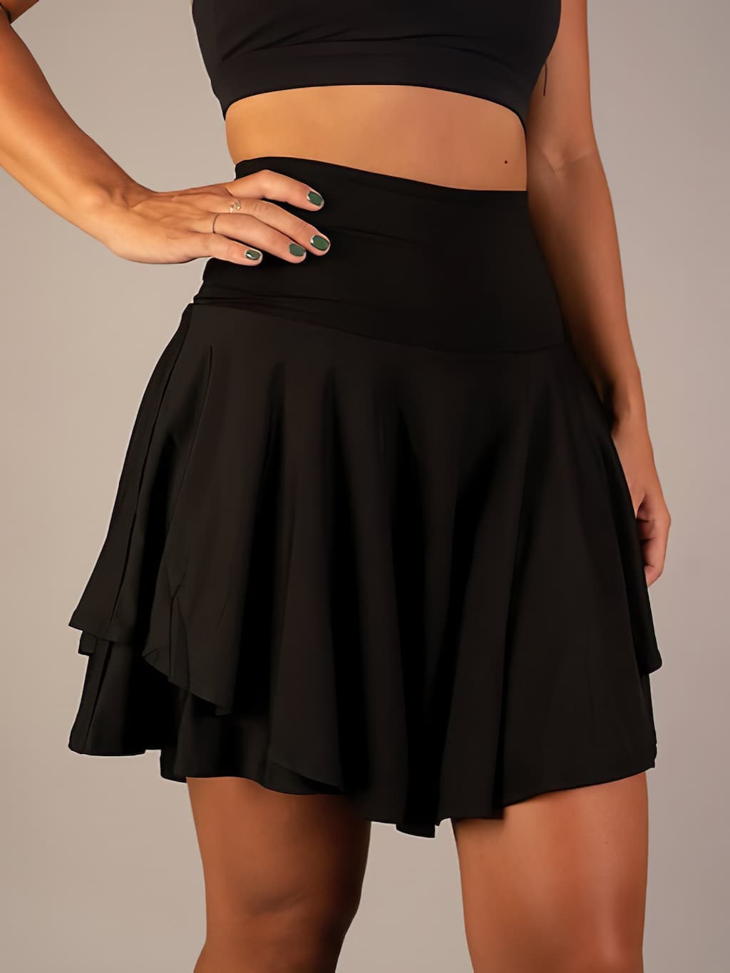 Women’s Active Skort High Waist Flared Sports Skirt