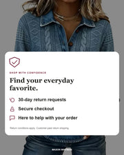 Mason Whitman shopping information: 30-day return requests, secure checkout and customer support. Conditions and customer-paid return shipping apply.