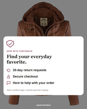 Mason Whitman shopping information: 30-day return requests, secure checkout and customer support. Conditions and customer-paid return shipping apply.