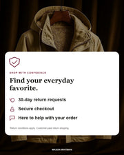 Mason Whitman shopping information: 30-day return requests, secure checkout and customer support. Conditions and customer-paid return shipping apply.