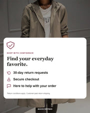 Mason Whitman shopping information: 30-day return requests, secure checkout and customer support. Conditions and customer-paid return shipping apply.