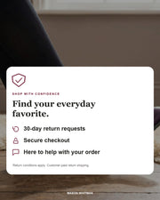 Mason Whitman shopping information: 30-day return requests, secure checkout and customer support. Return conditions and customer-paid return shipping apply.